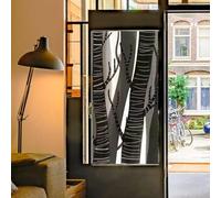 Vinilos para Cristales Árbol Negro Abstracto Vinilo Adhesivo Cristal Translucido Vinilo Opaco para Ventanas Anti Sol Window Film Privacidad Pegatina Cristal Privacidad Baño Cocina 60x116cm/2 Pcs