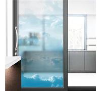 Vinilos para Cristales Azul Cielo Minimalista Vinilo Adhesivo Cristal Privacidad Vinilo Ventana Vinilo Translucido para Ventanas Vinilo para Ventanas Vinilo Autoadhesivo Cristal 60x116cm/1 Pcs