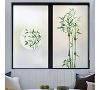 Vinilos para Cristales Bambú Vinilo Adhesivo Cristal Translucido,Vinilos Adhesivos para Cristales,Vinilo Ventana,Vinilo Mampara Ducha,Window Film Anti UV (120x58cm)