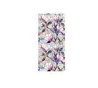 Vinilos para Cristales Flores Rosa Púrpura Vinilo Adhesivo Cristal Translucido Vinilo Ventana Privacidad Anti Sol Lámina Privacidad Ventana Baño Vinilos Adhesivos para Cristales 43x200cm/2 Pcs