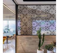 Vinilos para Cristales Negro Vinilo Adhesivo Cristal Translucido Vinilo Opaco para Ventanas Anti Sol Window Film Privacidad Pegatina Cristal Privacidad Baño Cocina 45x100cm/4 Pcs