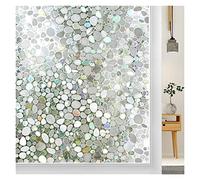 Vinilos para Cristales Película de Vinilo 3D for Ventana, Aislamiento térmico, Efecto arcoíris, protección, decoración Cocina, Pegatinas Vidrio para Decorativos(Gold,60x200 cm)