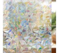 Vinilos para Cristales, Vinilo Adhesivo Cristal para Ventana Colorida, Vinilo para Ventanas 3D ArcoíRis Opaca Desde El Exterior, ProteccióN Solar Anti-UV para Oficina, Sala De Estar