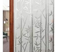 Vinilos para Cristales Vinilo Ventana 85 x 190 cm Privacidad Estática Autoadhesiva Translúcido Vinilo Adhesivo para Cristales Ventanas para Dormitorio Sala Comedor, Bambú