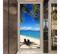 Vinilos Para Puertas 95X210Cm El Mar Vinilo Puerta 3D Pegatinas Para La Renovación De La Puerta Arte Mural Etiqueta Carteles Pegatinas De Pared Diy Decoraciones