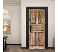 Vinilos Para Puertas 95X210Cm Retro Vinilo Puerta 3D Pegatinas Para La Renovación De La Puerta Arte Mural Etiqueta Carteles Pegatinas De Pared Diy Decoraciones