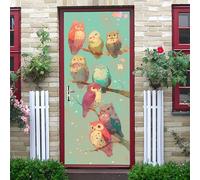 Vinilos Para Puertas 95X215Cm Estilo Artístico 2 Piezas Calcomanías De Puerta De Arte Extraíbles Decoración Pegatinas Extraíbles Pvc Para Decoración Pared Y Puerta Entrada