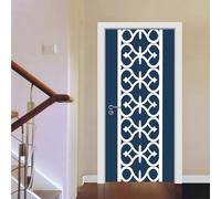 Vinilos Para Puertas 95X215Cm Estilo Tradicional 2 Piezas Calcomanías De Puerta De Arte Extraíbles Decoración Pegatinas Extraíbles Pvc Para Decoración Pared Y Puerta Entrada