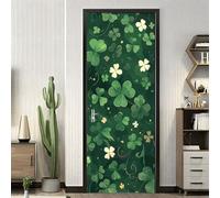 Vinilos Para Puertas 95X215Cm Plantas De Dibujos Animados 2 Piezas Calcomanías De Puerta De Arte Extraíbles Decoración Pegatinas Extraíbles Pvc Para Decoración Pared Y Puerta Entrada