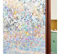 Vinilos para Ventanas 100 x 400 cm Efecto Esmerilado, Anti-UV, Privacidad Vinilo de Ventana Esmerilada Decorativa para Mampara de Ducha Baño, Luna Creciente