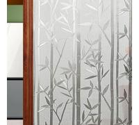 Vinilos para Ventanas 65 x 200 cm Privacidad Estática Autoadhesiva Translúcido Película para Ventana Antirreflectante para Mampara de Ducha Baño, Bambú