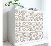 Vinilos Pared Cocina Mármol Blanco Beige Vinilo Adhesivo Cenefas Adhesivas Baño Cocina Azulejos Decorativos Adhesivos Ba?o DIY Mueble10P, 20cm x 20cm