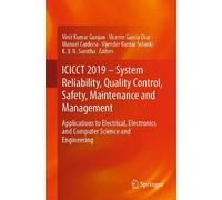 Vinit Kumar Gun ICICCT 2019 - System Reliability, Quality Control, (Tapa blanda)