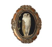 VINLIFE Mini marcos de fotos de 2.5 x 3.5 pulgadas, pequeños marcos de fotos ovalados vintage para pared y mesa, diseño ornamentado dorado de bronce antiguo, decoración victoriana del hogar, galería