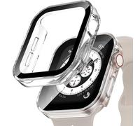 Vinmooog [2 Piezas] Transparente Fundas Apple Watch Serie 6 / SE/Series 5 / Serie 4 40mm con Protector de Pantalla Cristal Templado,HD Anti-Choque Cobertura Completa Carcasa para iWatch