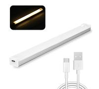 barra luz led con sensor de movimiento, lampara de armario nocturna 20CM adhesiva com 3 Modos under cabinet, para cocina, Gabinete, Pasillo, Escalera Sótano, Garaje