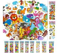 Vinmooog Pegatinas Stickers para Niños 3D Puffy Pegatinas Libro Reutilizables Animales Dinosaurios