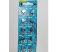 Vinnic L736-C10 AG3 - Pila de Moneda alcalina (10 Unidades)