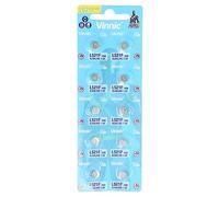 VINNIC Pila Boton Alcalina AG0 L521F LR63 - Blister (10 Unidades)