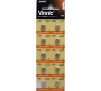 Vinnic Tarjeta de Pilas alcalinas Pila de Diez, Equivalente para Streamlight Clave Cadena nanolight