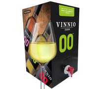 VINNIO - Vino sin alcohol 0,0 Premium Blanco | Bag in Box 10 litros | Equivalente a más de 13 Botellas de 750 | Formato Ahorro con Grifo (Sin Azúcar, Bajo en Calorías)