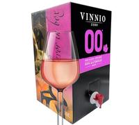 VINNIO - Vino sin alcohol 0,0 Rosado | Bag in Box 10 litros | Equivalente a más de 13 Botellas de 750 | Formato Ahorro con Grifo (Sin Azúcar, Bajo en Calorías).