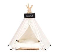 Vinnykud Tienda de Campaña para Mascotas Lienda de Campaña para Perro o Mascota Extraíble y Lavable Plegable con Colchón Cama para Mascotas