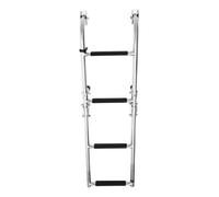 vinnyooc - Escalera de barcos a 4 escaleras, escalera plegable de carga 136 kg, escalera de baño de acero inoxidable para yates fuera de borde, barcos de pesca