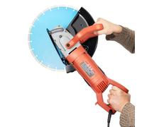 Vinnyooc Sierra de Hormigón Eléctrica 3000W 3800 RPM Máquina de Corte de Hormigón de Agua y Seco con Hoja de Sierra de 350mm