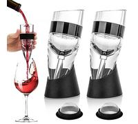 Vino Aireador, 2 Piezas Aireador de Vino, Decantadores de Vino Aireador Vino, Decantador de Vino con Base, Decantador Vino