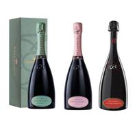 Vino Bellavista | Franciacorta DOCG | Set Regalo 3 Botellas | Alma Assemblage Non Dosato | Alma Assemblage Rosé | Riserva Vittorio Moretti Extra Brut 2016