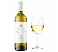 vino blanco verdejo - Flor de Vetus | D.O. Rueda | Vendimia manual | Fermentado en acero inoxidable | Fresco y floral | 13% vol | 75 cl | Servir 6-8 ºC