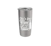 Vino como un buen vino Mejorar con el tiempo Vaso térmico de acero inoxidable de doble pared