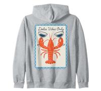 Vino de langosta náutico retro Dolce Vibes Only, divertido verano Sudadera con Capucha