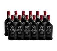Vino de Oporto Royal Oporto Ruby - Vino Fortificado- 12 Botellas