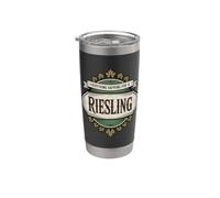 Vino Diciendo Amante Vino Everything Happens For A Riesling Vaso térmico de acero inoxidable de doble pared