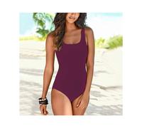 (vino-L) Disfraz da bagno intero sexy senza schienale, disfraz da bagno da donna, disfraz da bagno push-up,