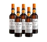 Vino Manzanilla la Guita de 75 cl - D.O. Manzanilla Sanlucar de Barrameda - Bodegas Grupo Estevez (Pack de 5 botellas)