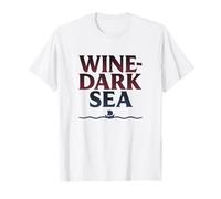 Vino Mar Oscuro Homero Griego Poesía épica Navegación Camiseta