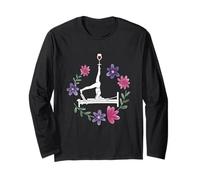Vino Pilates floral Reformer Pilates con flores Manga Larga