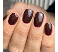 Vino Prensa Roja En Uñas Uñas Cuadradas Uñas Falsas Palillo Brillante En Las Uñas Cubiertas Completas Uñas Falsas Varilla Acrílico En Uñas Mujeres
