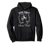 Vino Primeras preguntas más tarde Club Social Funny Sudadera con Capucha