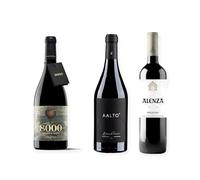 vino Ribera del Duero ofertas 8000 Marqués de Burgos, Aalto Blanco de Parcela y Alenza Gran Reserva pack tres botellas 75 cl