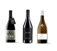 vino Ribera del Duero ofertas 8000 Marqués de Burgos, Aalto Blanco de Parcela y Aprisco Reserva pack tres botellas 75 cl