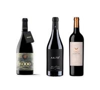 vino Ribera del Duero ofertas 8000 Marqués de Burgos, Aalto Blanco de Parcela y Ausás Interpretación pack tres botellas 75 cl