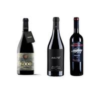 vino Ribera del Duero ofertas 8000 Marqués de Burgos, Aalto Blanco de Parcela y Bosque de Matasnos Edición Limitada pack tres botellas 75 cl