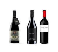 vino Ribera del Duero ofertas 8000 Marqués de Burgos, Aalto Blanco de Parcela y Carmelo Rodero Crianza pack tres botellas 75 cl