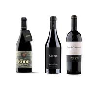 vino Ribera del Duero ofertas 8000 Marqués de Burgos, Aalto Blanco de Parcela y Carmelo Rodero Pago de Valtarreña pack tres botellas 75 cl