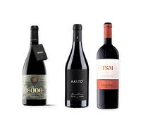 vino Ribera del Duero ofertas 8000 Marqués de Burgos, Aalto Blanco de Parcela y Carmelo Rodero TSM pack tres botellas 75 cl