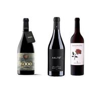vino Ribera del Duero ofertas 8000 Marqués de Burgos, Aalto Blanco de Parcela y Dehesa de los Canónigos Luzianilla Clarete pack tres botellas 75 cl